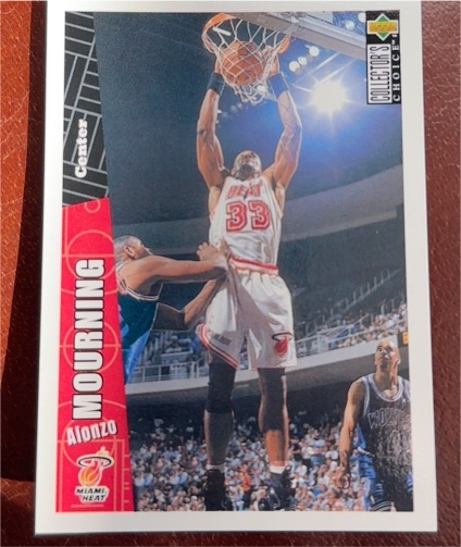 1996-97 Upper Deck Collector's Choice #MI7 Alonzo Mourning — front