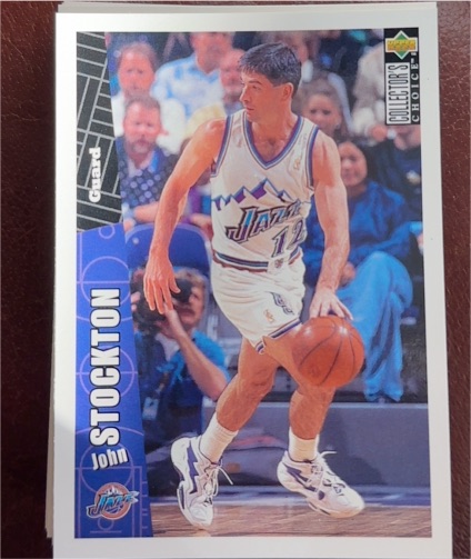 1996-97 Upper Deck Collector's Choice #344 John Stockton — front