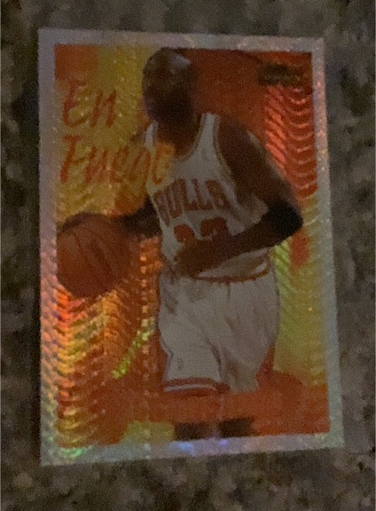 1995-96 Topps En Fuego #EF1 Michael Jordan — front