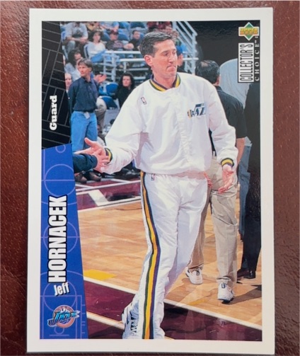 1996-97 Collector's Choice #152 Jeff Hornacek Utah Jazz — front
