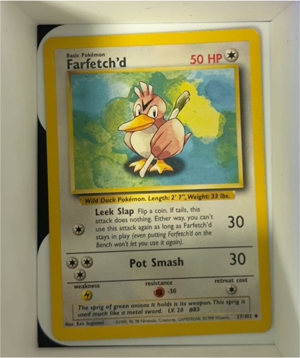 1999 Pokémon Base Set #27 Farfetch'd — front