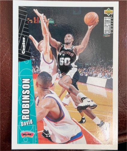 1996 Upper Deck Collector's Choice #329 David Robinson — front