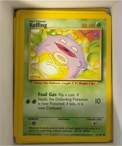 1999 Pokémon Base Set #51 Koffing — front