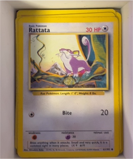 1999 Pokémon #61 Rattata — front