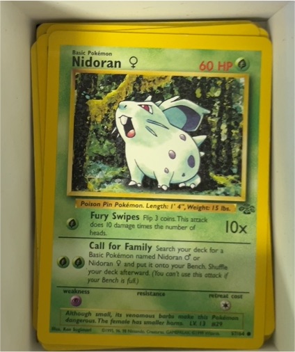 1999 Pokémon Jungle #57 Nidoran (Female) — front