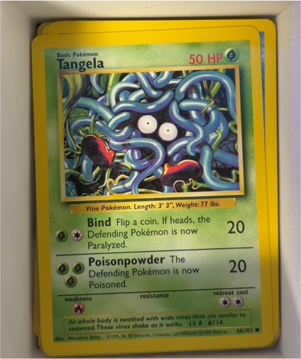 1999 Pokémon Base Set #66 Tangela — front