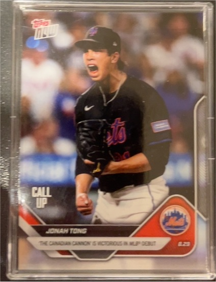 2025 Topps Now #628 Jonah Tong — front