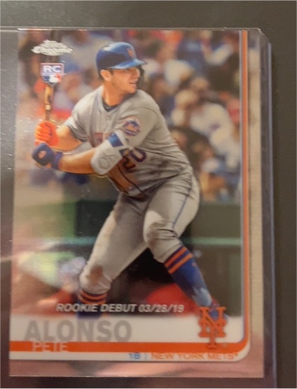 2019 Topps Chrome Update #52 Pete Alonso — front