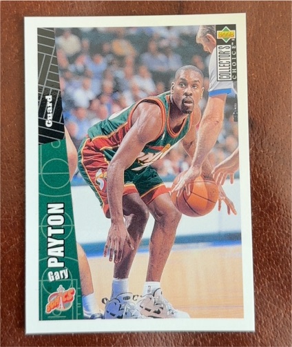 1996-97 Upper Deck Collector's Choice #335 Gary Payton — front