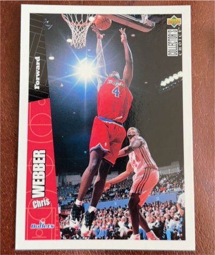 1996-97 Upper Deck Collector's Choice #163 Chris Webber — front
