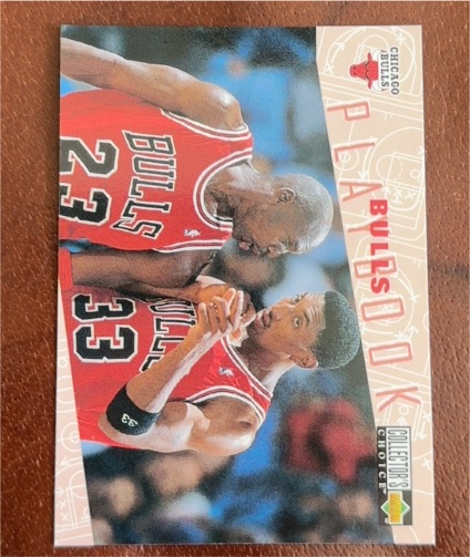 1996 Upper Deck Collector's Choice #370 Bulls Playbook Michael Jordan / Scottie Pippen — front