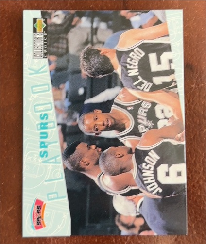 1996-97 Upper Deck Collector's Choice #390 Spurs Playbook — front