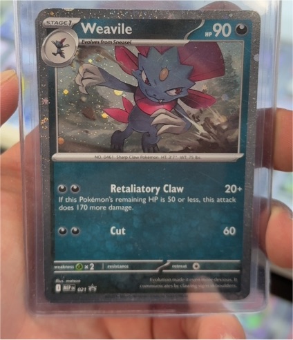 2025 Pokémon TCG Phantasmal Flames #021 Weavile — front