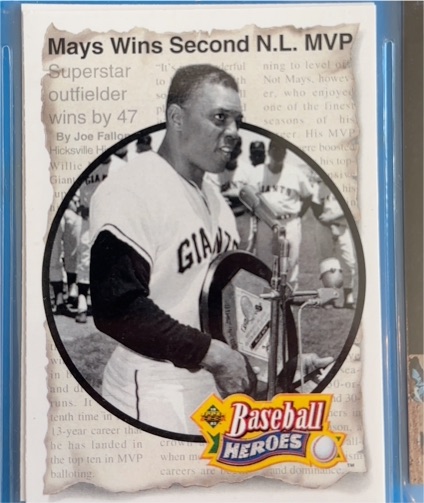 1993 Upper Deck Baseball Heroes #50 Willie Mays — front