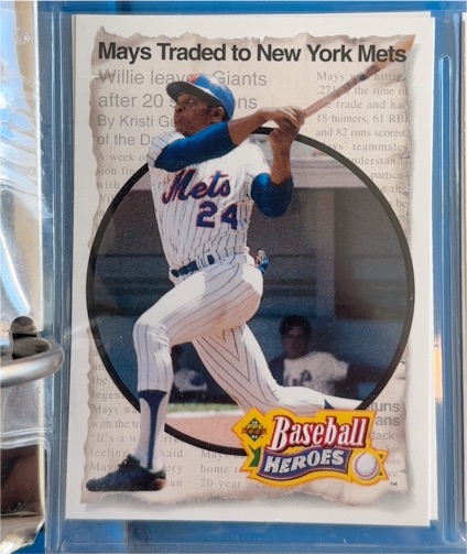 1993 Upper Deck Baseball Heroes #52 Willie Mays — front