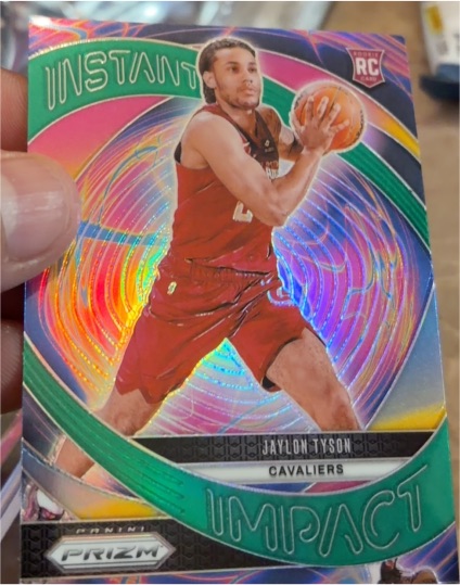 2024-25 Panini Prizm #9 Jaylon Tyson Instant Impact — front