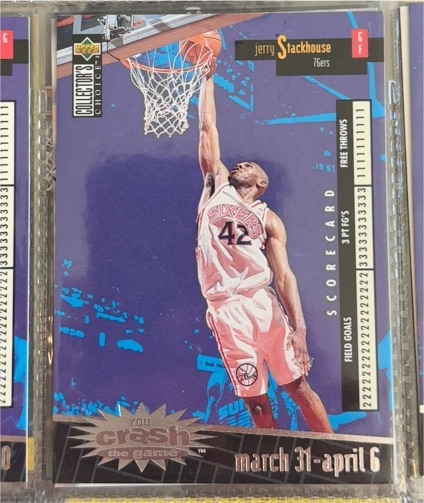 1996-97 Upper Deck Collector's Choice #C20 Jerry Stackhouse You Crash the Game — front