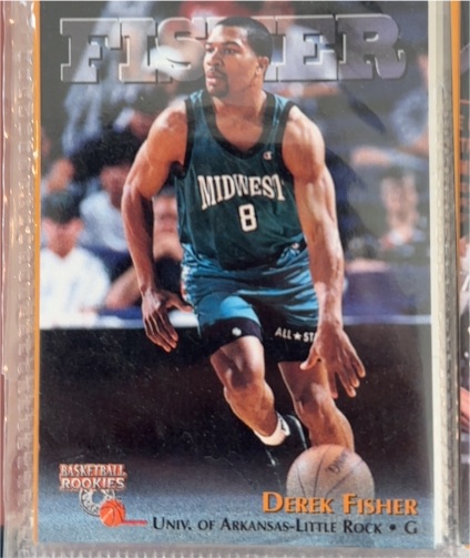 1996 Score Board Rookies #52 Derek Fisher — front