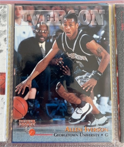 1996 Score Board Basketball Rookies #1 Allen Iverson — front