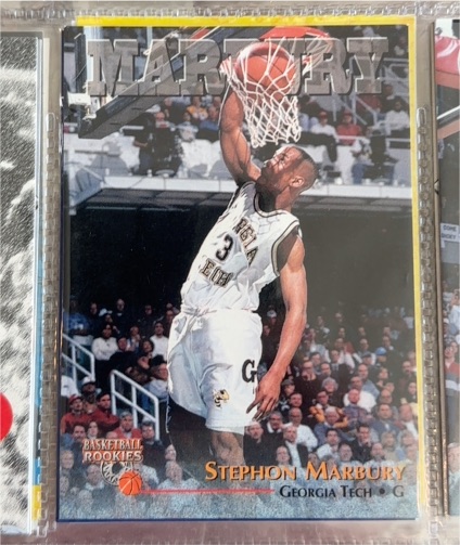 1996 Score Board Rookies #3 Stephon Marbury — front