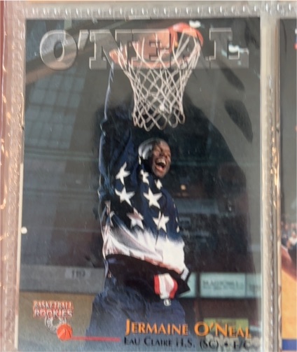 1996 Score Board Rookies #19 Jermaine O'Neal — front