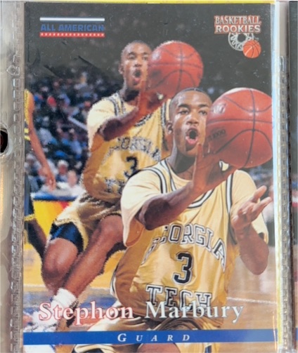 1996 Score Board Rookies #83 Stephon Marbury — front