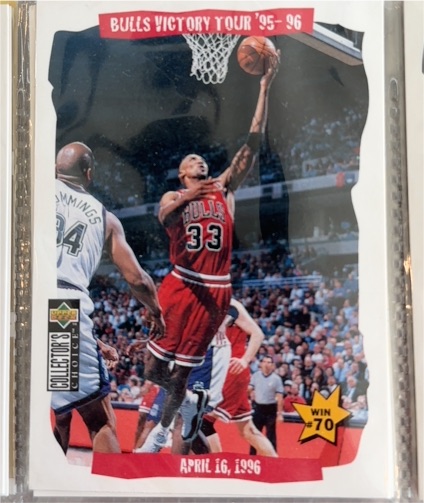 1995 Upper Deck Collector's Choice Bulls Victory Tour #70 Scottie Pippen — front