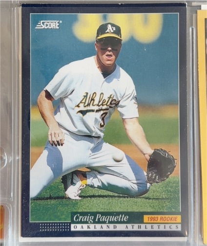 1994 Score #567 Craig Paquette — front