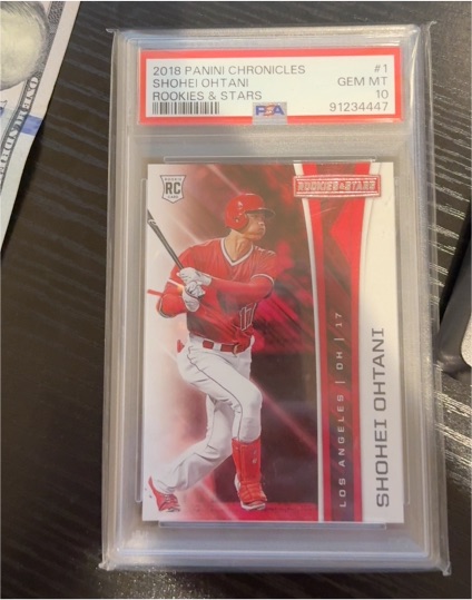 2018 Panini Chronicles Rookies & Stars #1 Shohei Ohtani — front