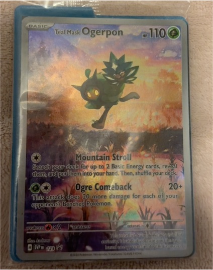 2024 Black Star Promo #123 Teal Mask Ogerpon — front