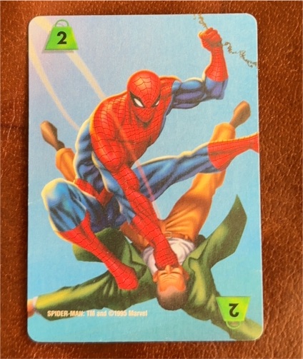 1995 Fleer Marvel Overpower #2 Spider-Man — front