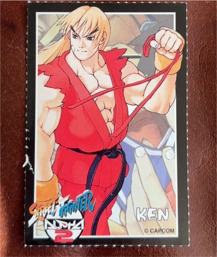 1993 Nintendo Power Ken Trading Card Street Fighter Alpha 2 Capcom — front