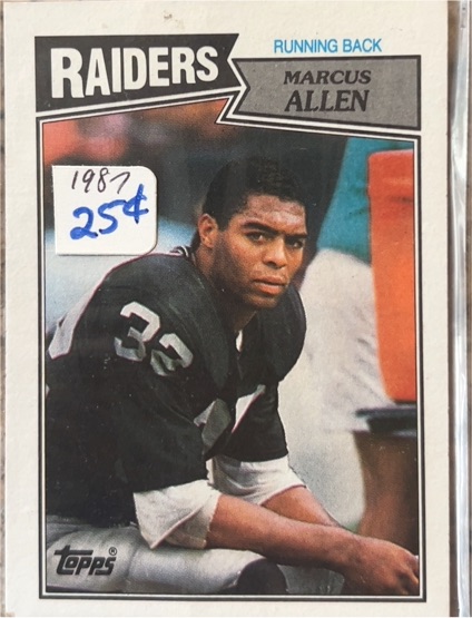 1987 Topps #215 Marcus Allen — front