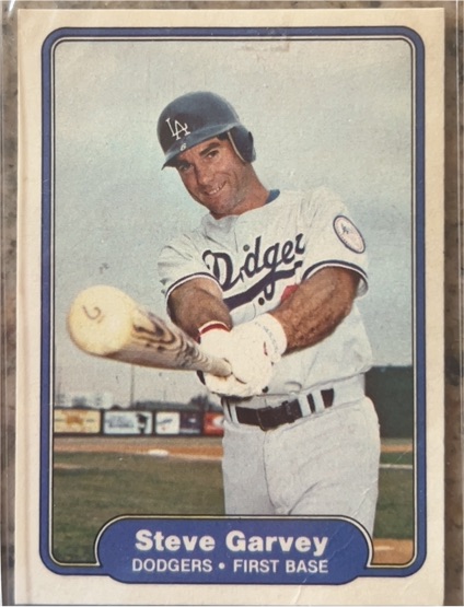 1982 Fleer #5 Steve Garvey — front