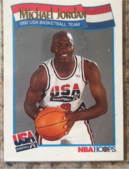 1991-92 NBA Hoops #579 Michael Jordan USA Basketball Team — front