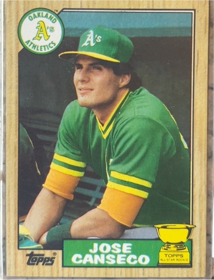 1987 Topps #620 Jose Canseco — front