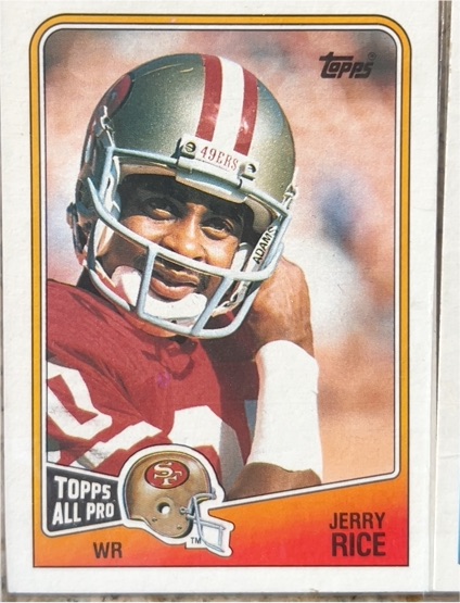 1988 Topps #43 Jerry Rice — front