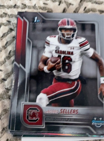 2025 Bowman University Chrome #168 LaNorris Sellers — front
