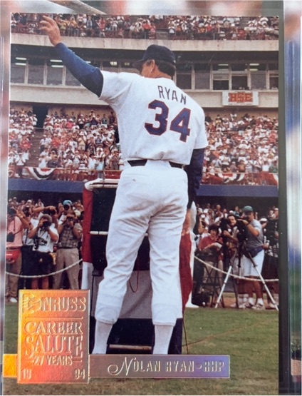 1994 Donruss #1 Nolan Ryan Special Edition — front