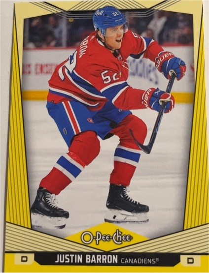 2024-25 O-Pee-Chee #251 Justin Barron Montreal Canadiens — front