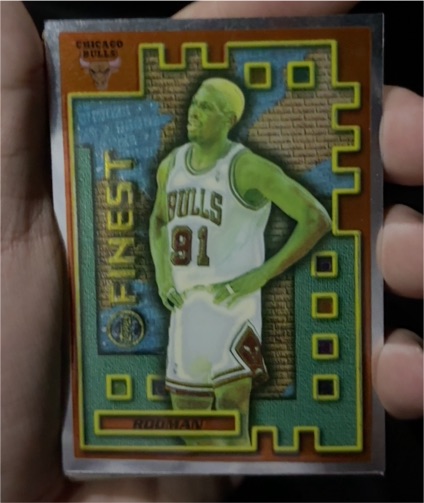 1995-96 Topps Finest Mystery #M24 Dennis Rodman — front