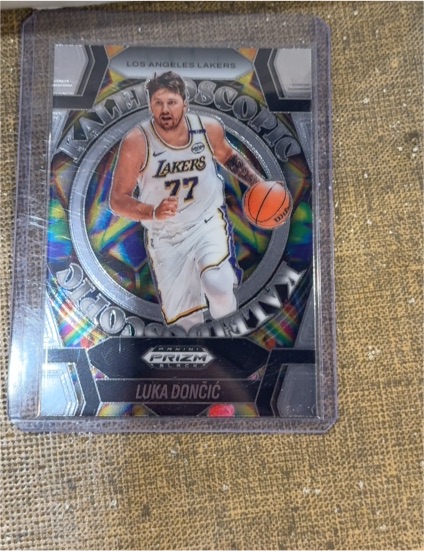 2024-25 Panini Prizm Black #1 Luka Doncic Kaleidoscopic Lakers — front