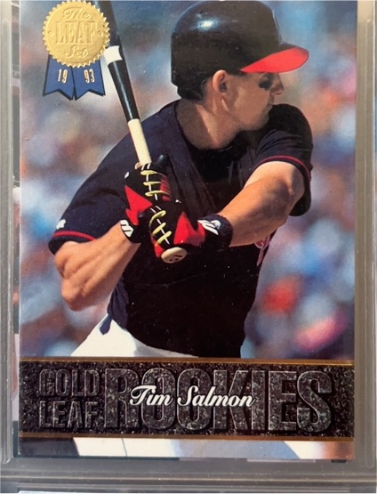 1993 Leaf Gold Leaf Rookies #10 Tim Salmon — front