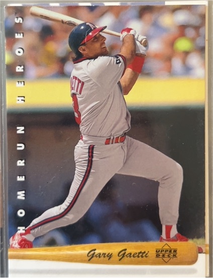 1993 Upper Deck #HR28 Gary Gaetti Home Run Heroes — front