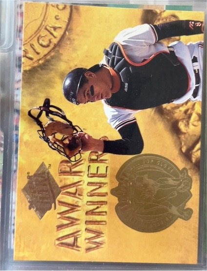 1994 Fleer Ultra Award Winners #10 Kirt Manwaring — front