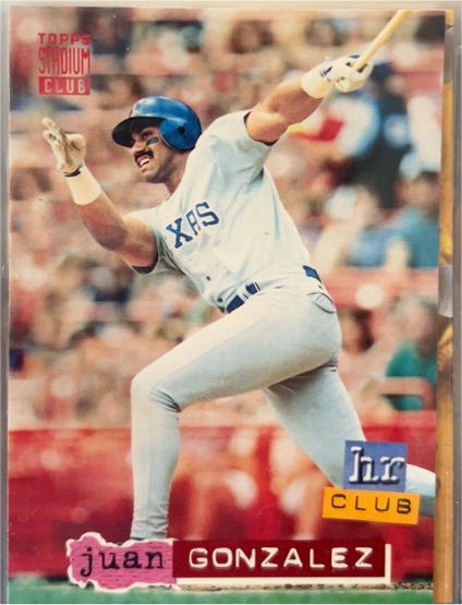 1994 Topps Stadium Club #261 Juan Gonzalez — front