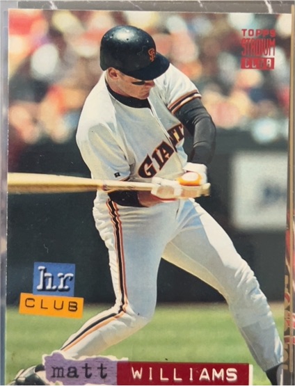 1994 Topps Stadium Club #268 Matt Williams — front