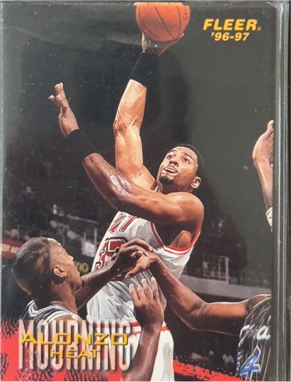 1996-97 Fleer #58 Alonzo Mourning — front