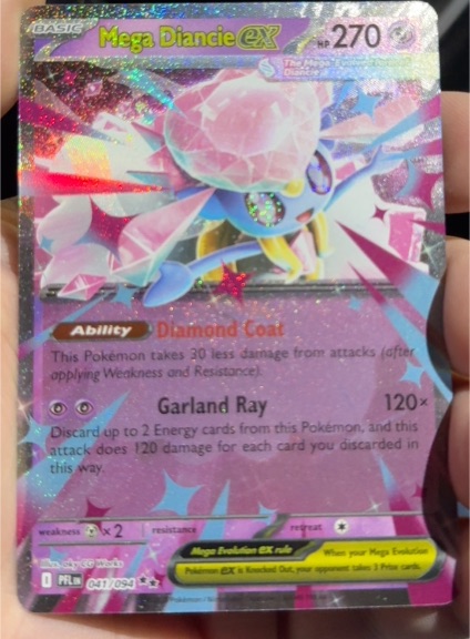2025 Pokemon Phantasmal Flames #041 Mega Diancie ex — front