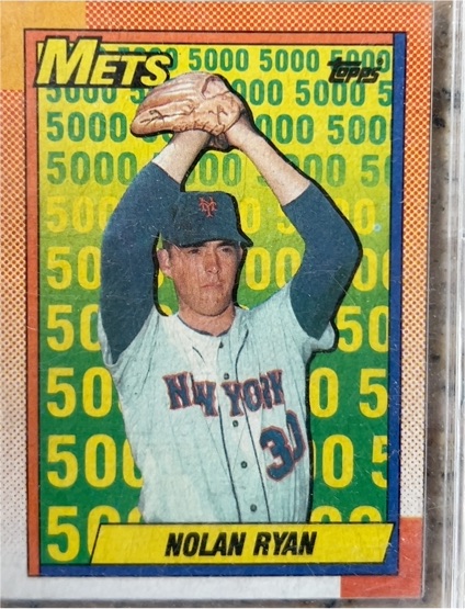 1990 Topps #2 Nolan Ryan New York Mets 5000K — front